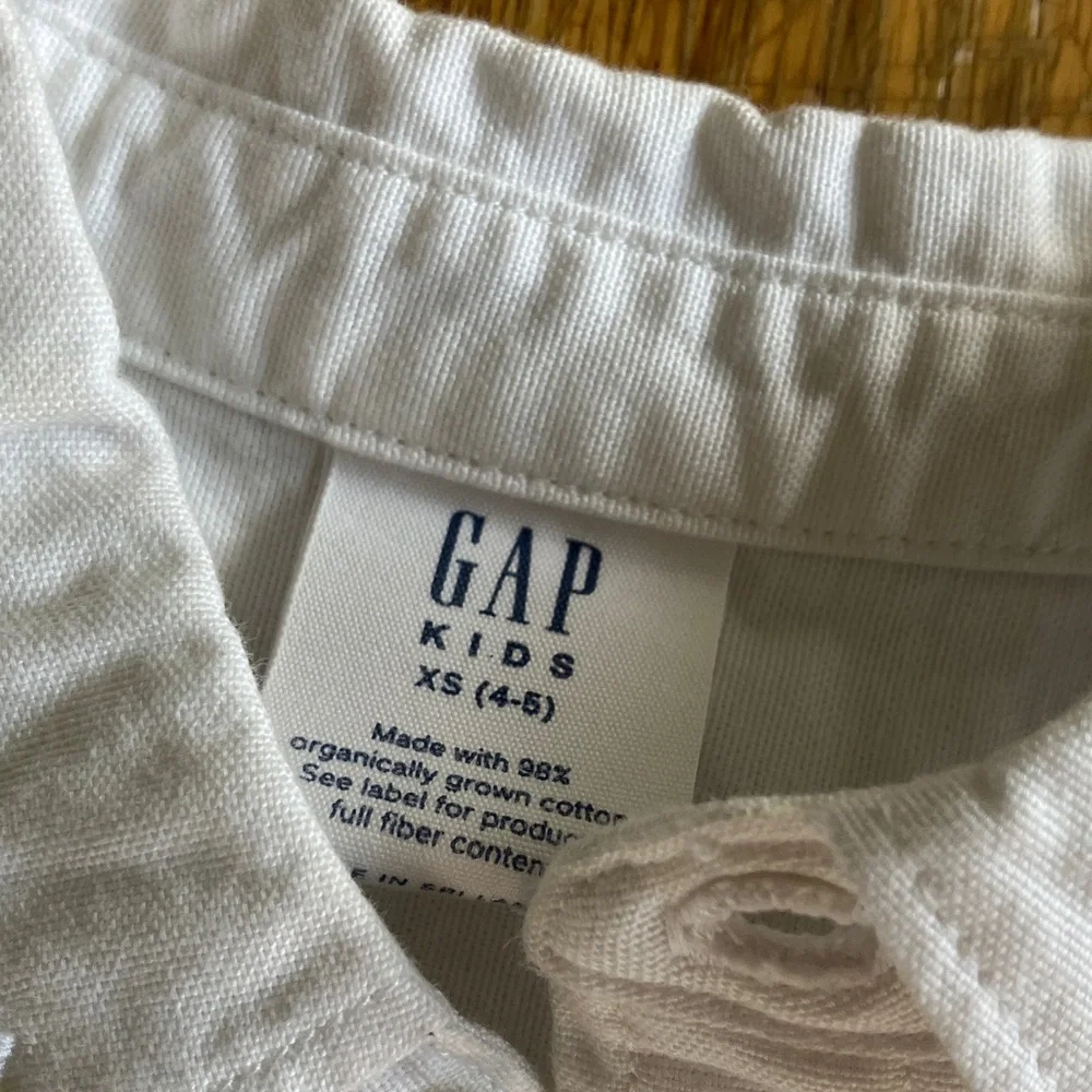 GAP Kids Light Blue & White Button Down Shirts, Pair